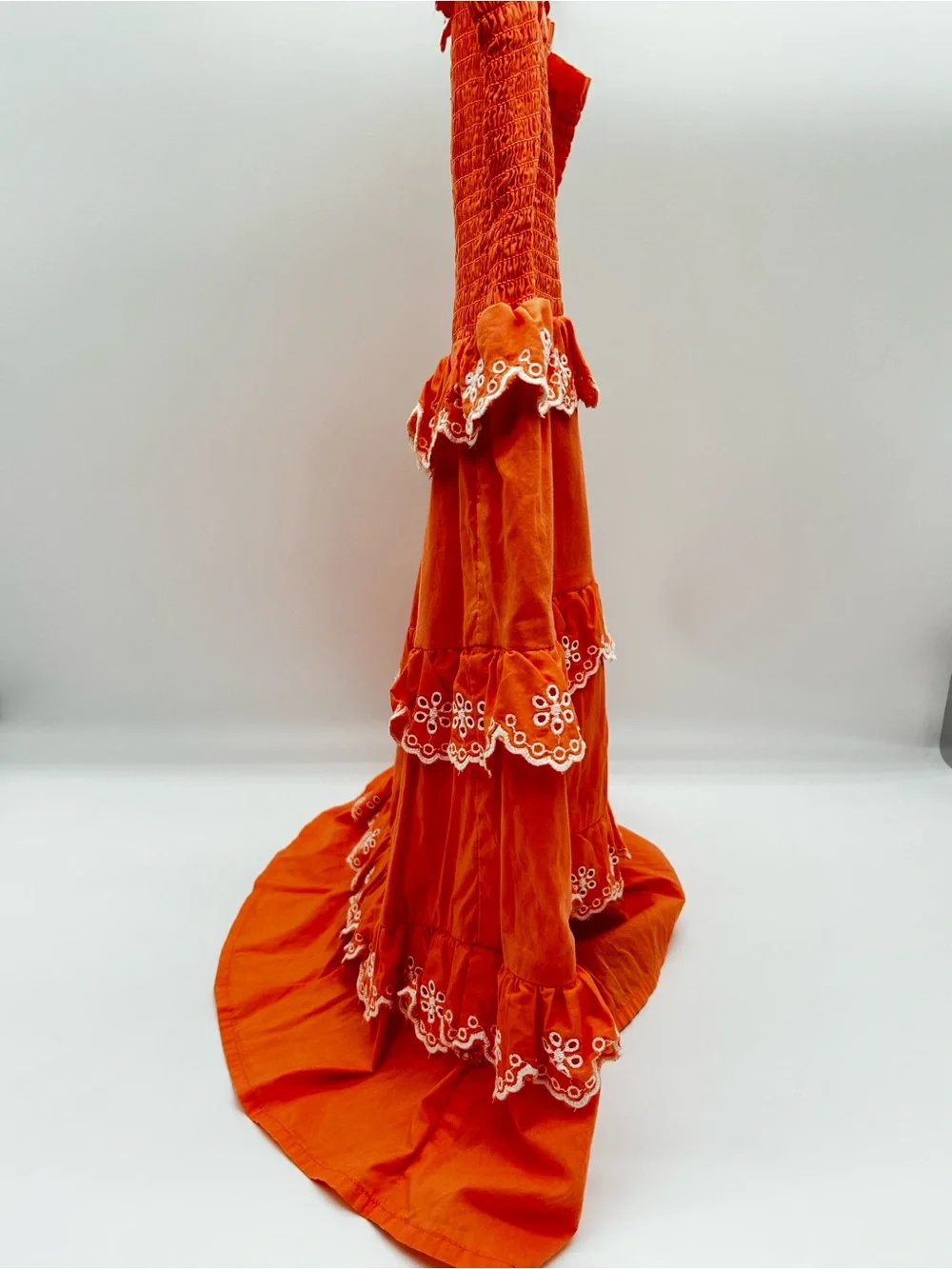 Gymboree Orange Ruffle Tiered Dress Size 8